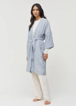 Bathrobe striped