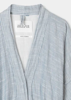 Bathrobe striped