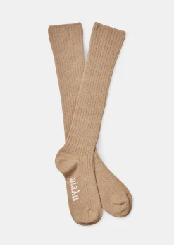 Cashmere knee socks