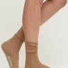 Cashmere rib socks