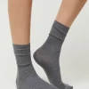 Cotton rib socks