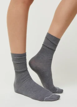 Cotton rib socks