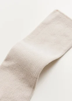 Cotton rib socks