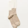 Linen rib socks
