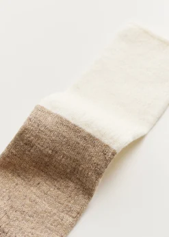 Linen rib socks