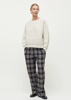 My pant checked wool