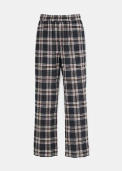 My pant checked wool