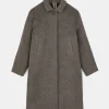 Noor llama wool coat