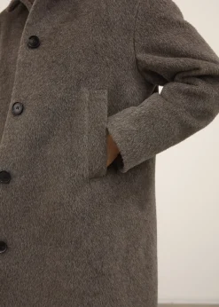 Noor llama wool coat