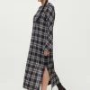Novia dress checked wool