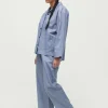 Pyjamas shirt herringbone