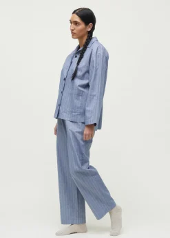 Pyjamas shirt herringbone