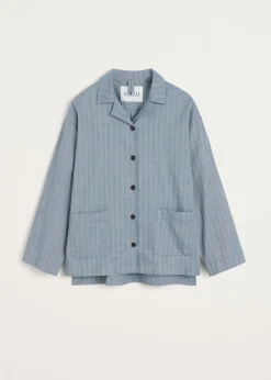Pyjamas shirt herringbone