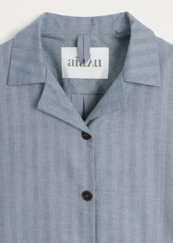 Pyjamas shirt herringbone