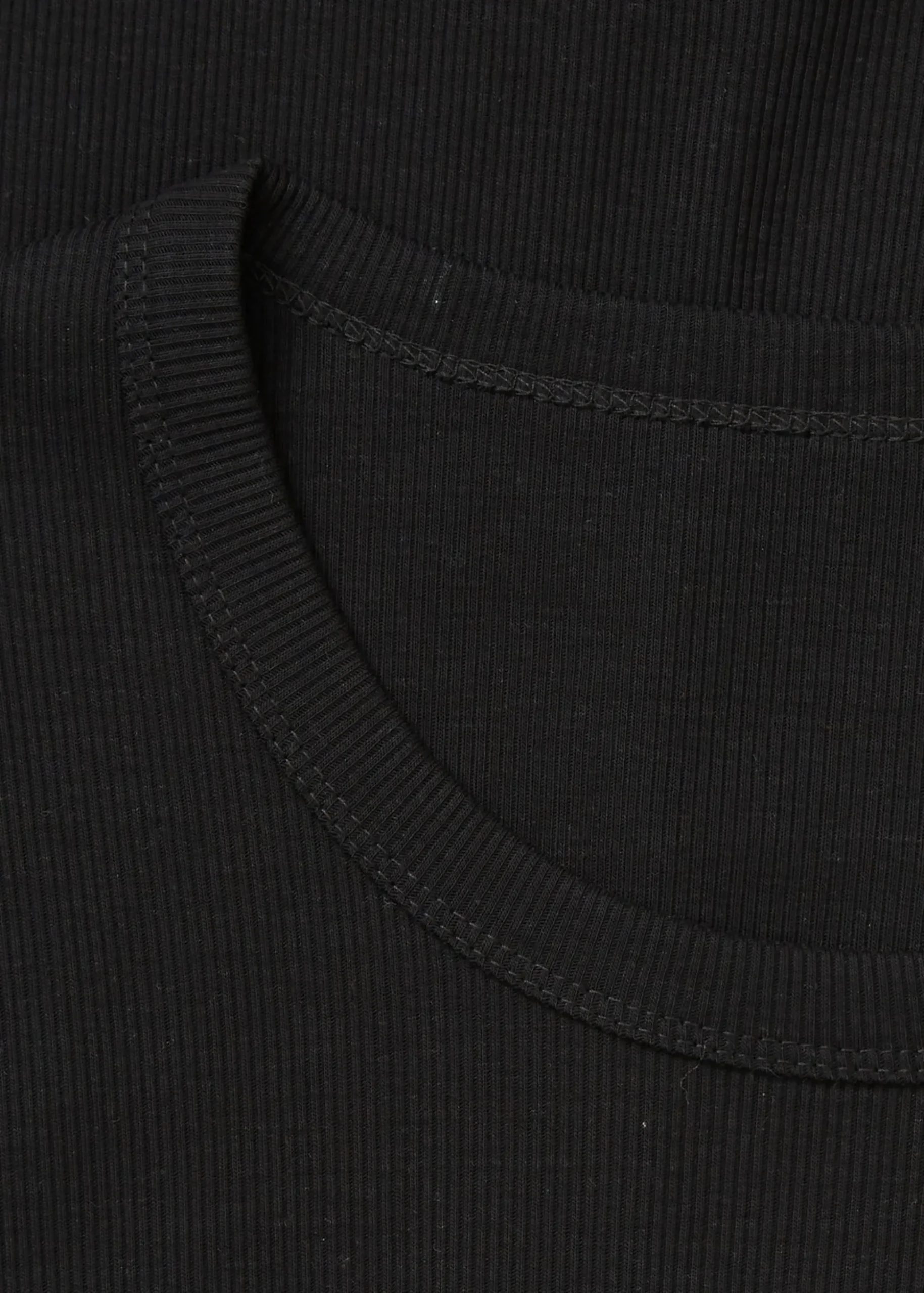 Rib long sleeve tee
