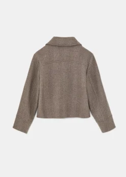 Short wool jacket