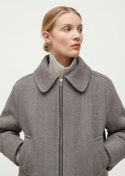 Short wool jacket
