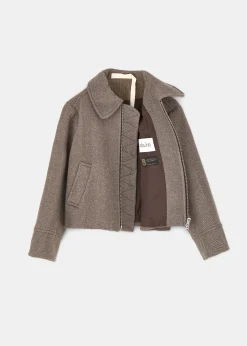 Short wool jacket