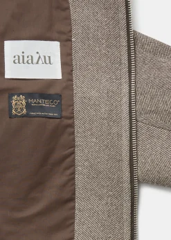 Short wool jacket