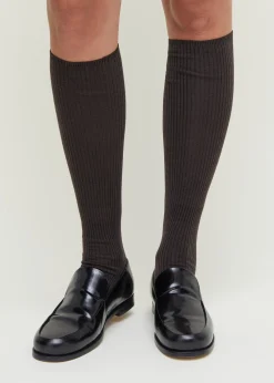 Wool knee socks