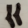 Wool rib socks
